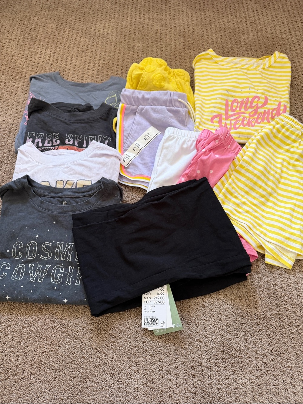 Girls Mixed Summer Wardrobe Camp Bundle Size XL Includes NWT